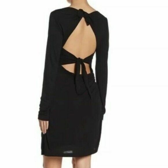 NWT A.L.C. x Intermix Freya Tie Back Mini Dress - Picture 2 of 6